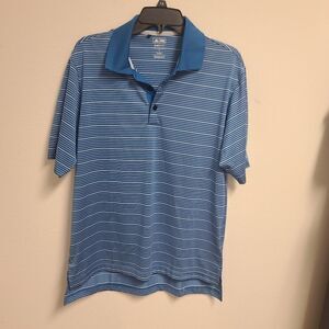 1055 - Adidas Climalite Men's Golf Polo three button short sleeve S - Like New